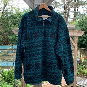 Eddie Bauer snowflake fleece